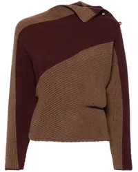 Philosophy Di Lorenzo Serafini Pullover in Colour-Block-Optik Braun