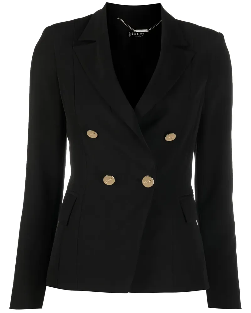 Liu Jo Doppelreihiger Blazer - Schwarz Schwarz