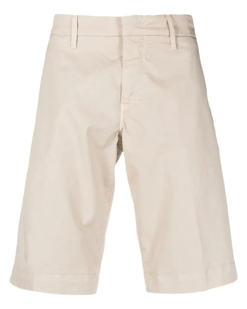 Fay Bermudas mit Logo-Patch - Nude Nude