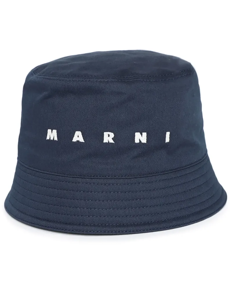 Marni Fischerhut mit Logo-Stickerei - Blau Blau