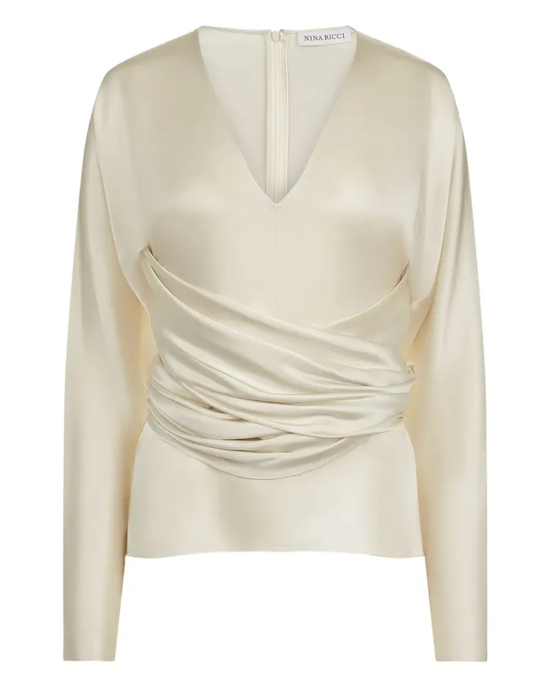 Nina Ricci Drapiertes Top - Nude Nude