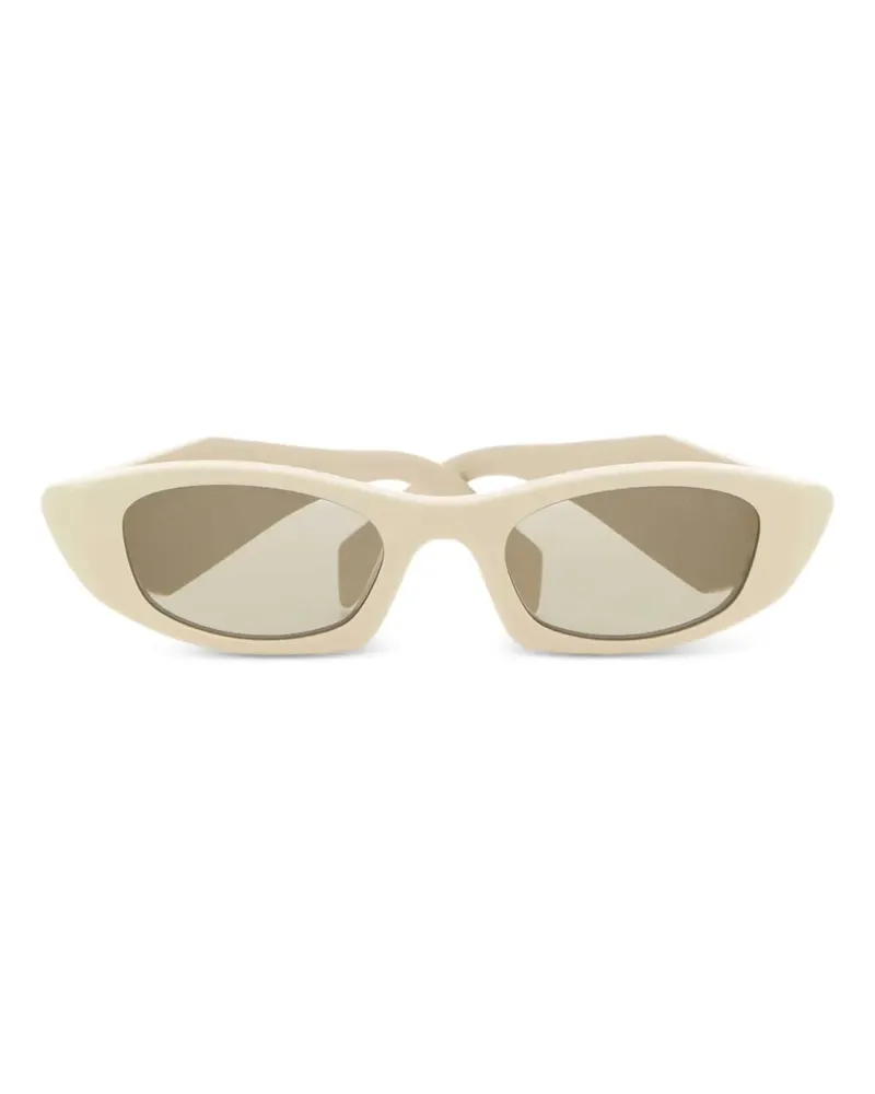 Prada Sonnenbrille mit geometrischem Gestell - Nude Nude