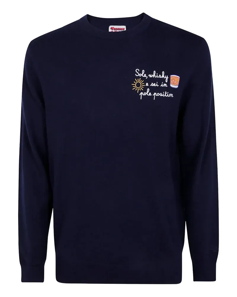 MC2 Saint Barth Heron Pullover mit Stickerei - Blau Blau