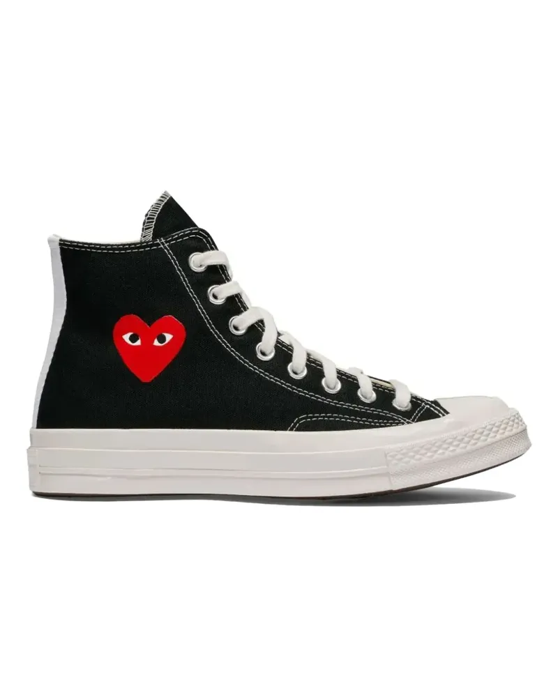 Comme des Garçons heart-motif high-top sneakers - Schwarz Schwarz
