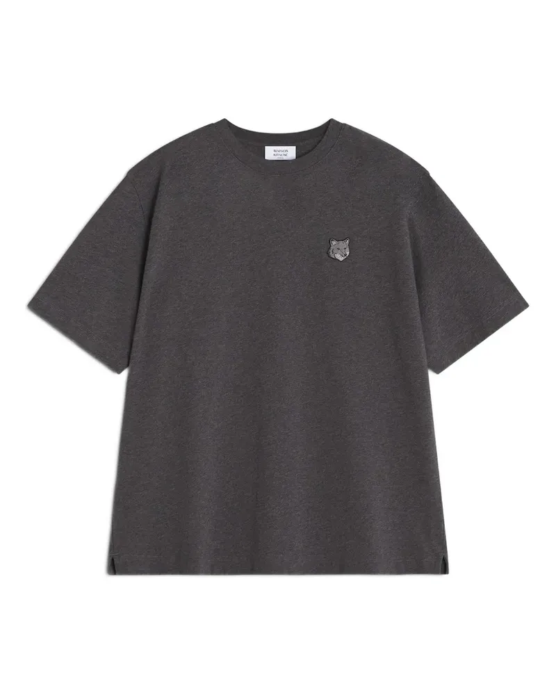 Kitsuné logo-detail cotton T-Shirt - Grau Grau