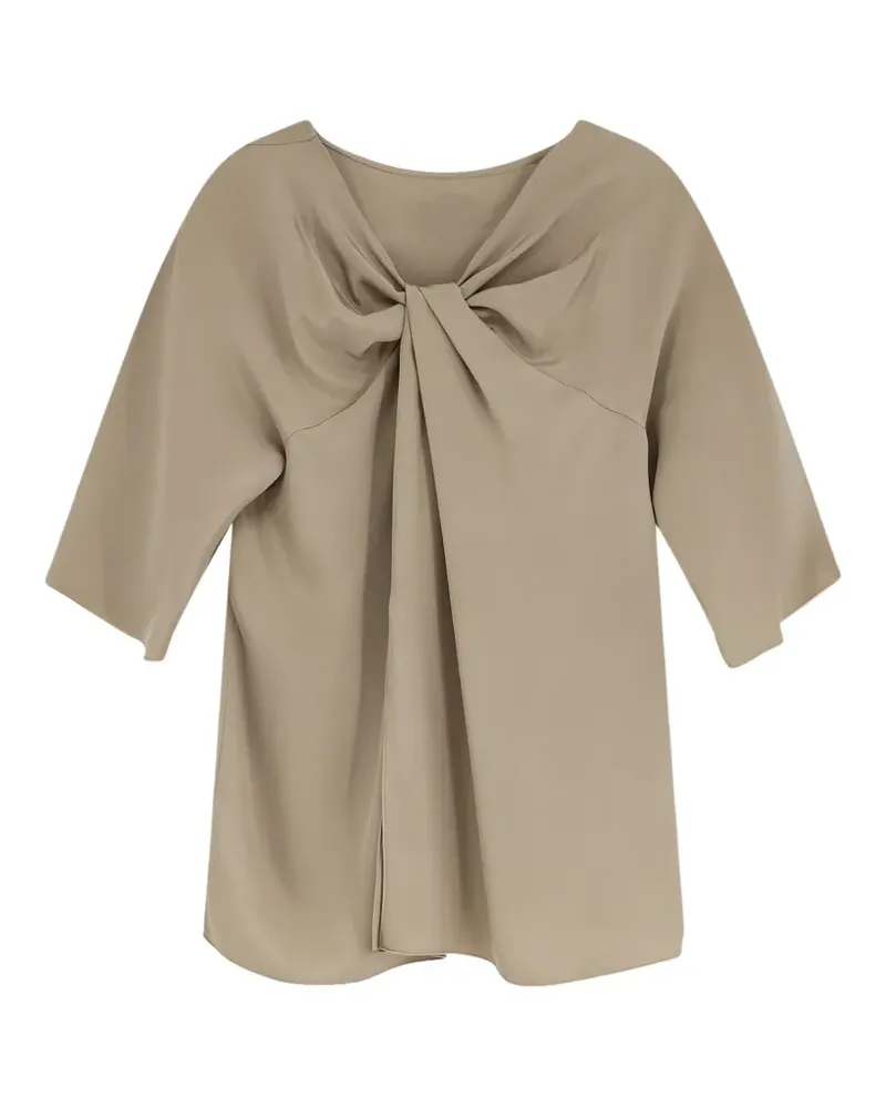 Max Mara gerafftes Oberteil - Nude Nude