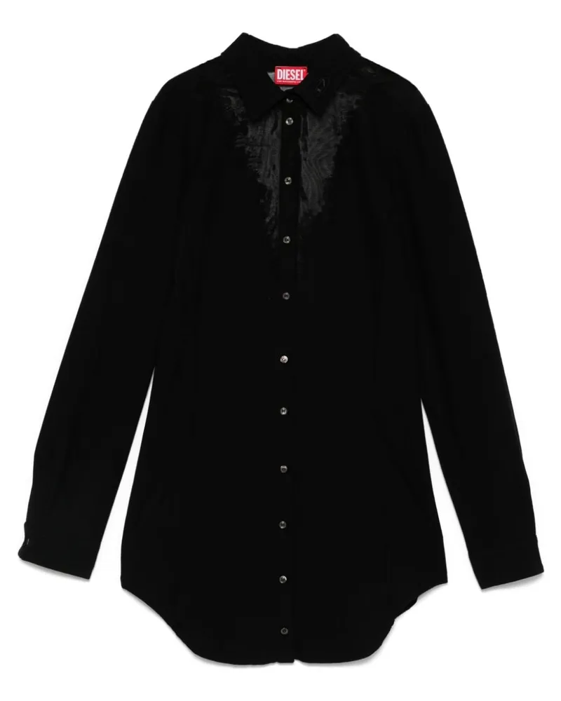 Diesel D-Giseld Minikleid - Schwarz Schwarz