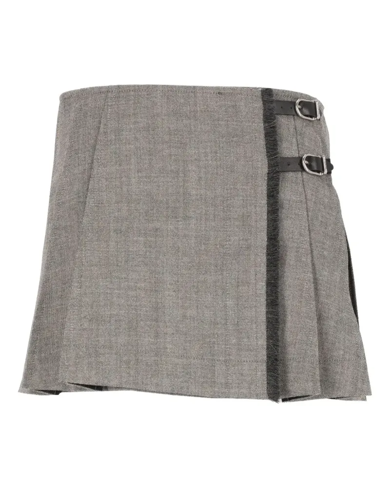 Durazzi Milano Minirock mit Falten - Grau Grau