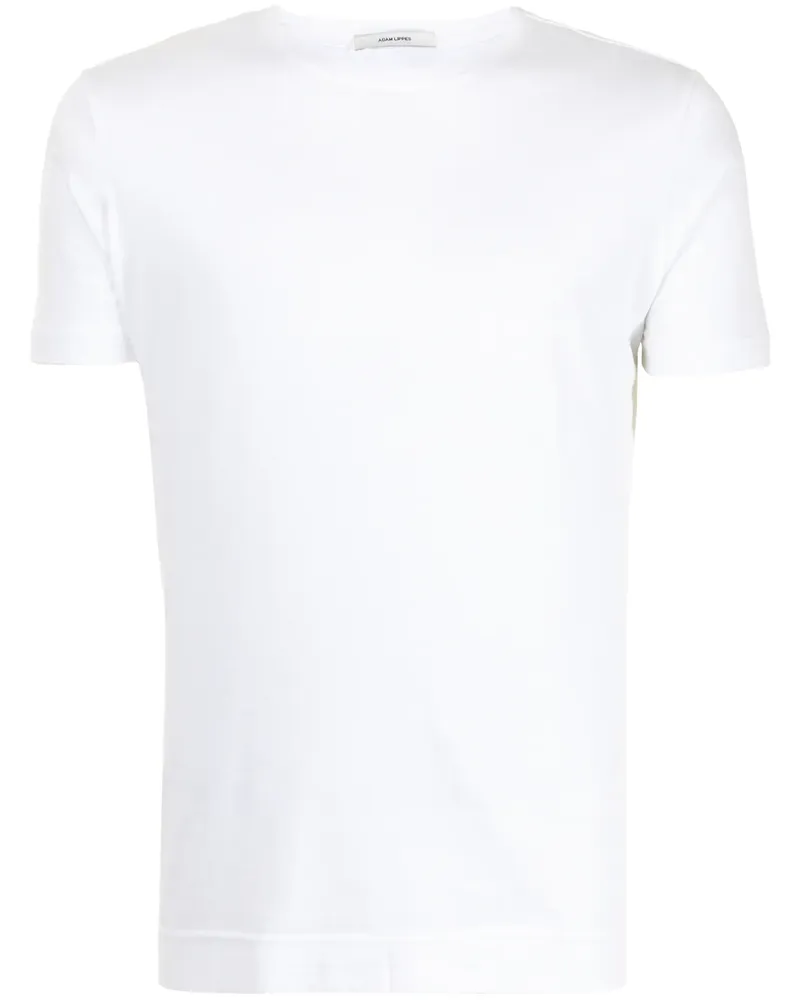 Adam Lippes T-Shirt mit Rundhalsausschnitt - Weiß Weiß