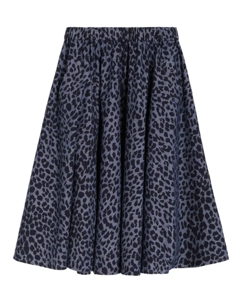 ASPESI animal-print skirt - Blau Blau