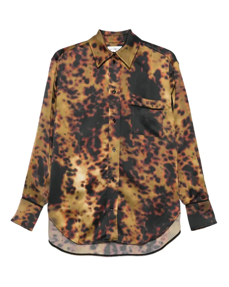 Victoria Beckham Hemd mit Schildpatt-Print - Braun Braun