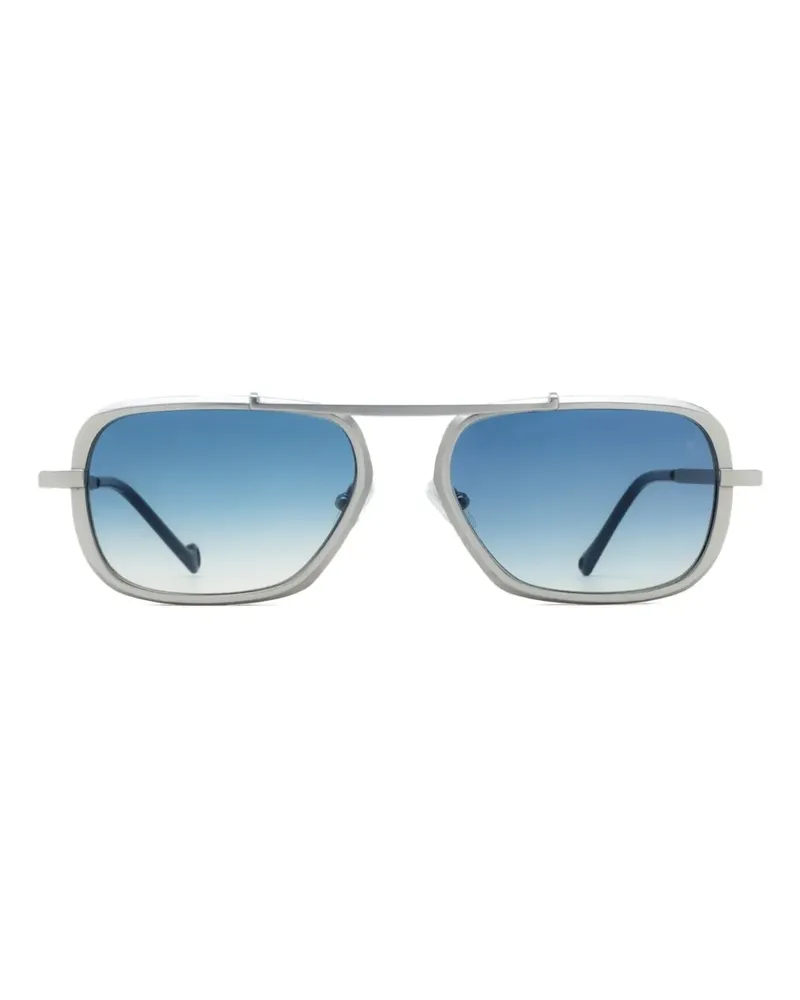 Eyepetizer Colonial Sonnenbrille mit Doppelsteg - Silber Silber