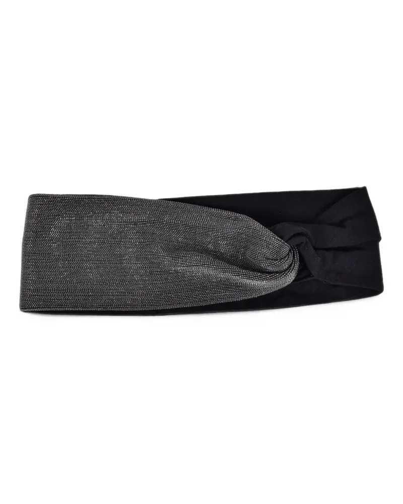 Brunello Cucinelli Haarreif mit verdrehtem Detail - Grau Grau