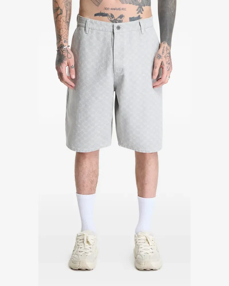 Daily Paper washed monogram shorts - Grau Grau