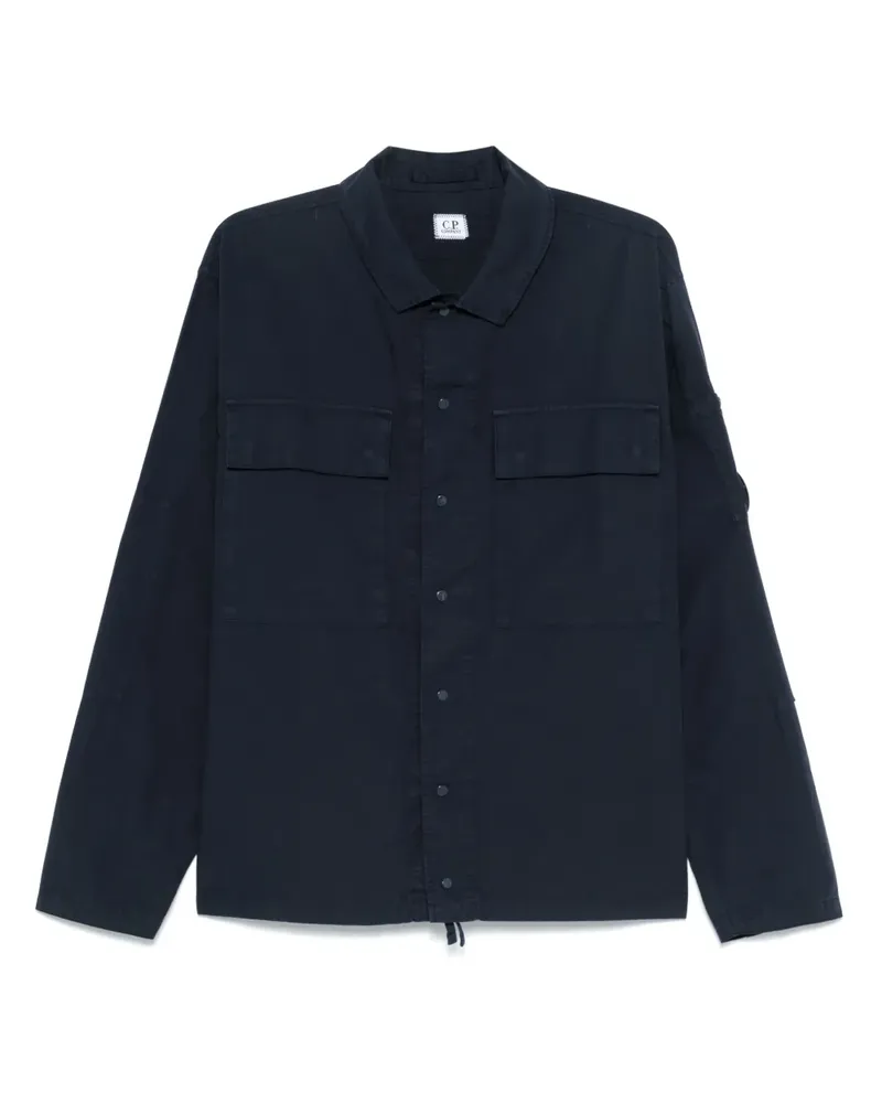 C.P. Company Hemd im Ripstop-Look - Blau Blau