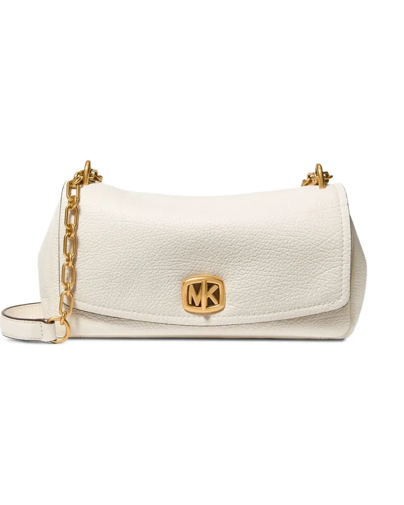 Michael Kors Bryant small convertible shoulder bag in textured leather - Nude Nude