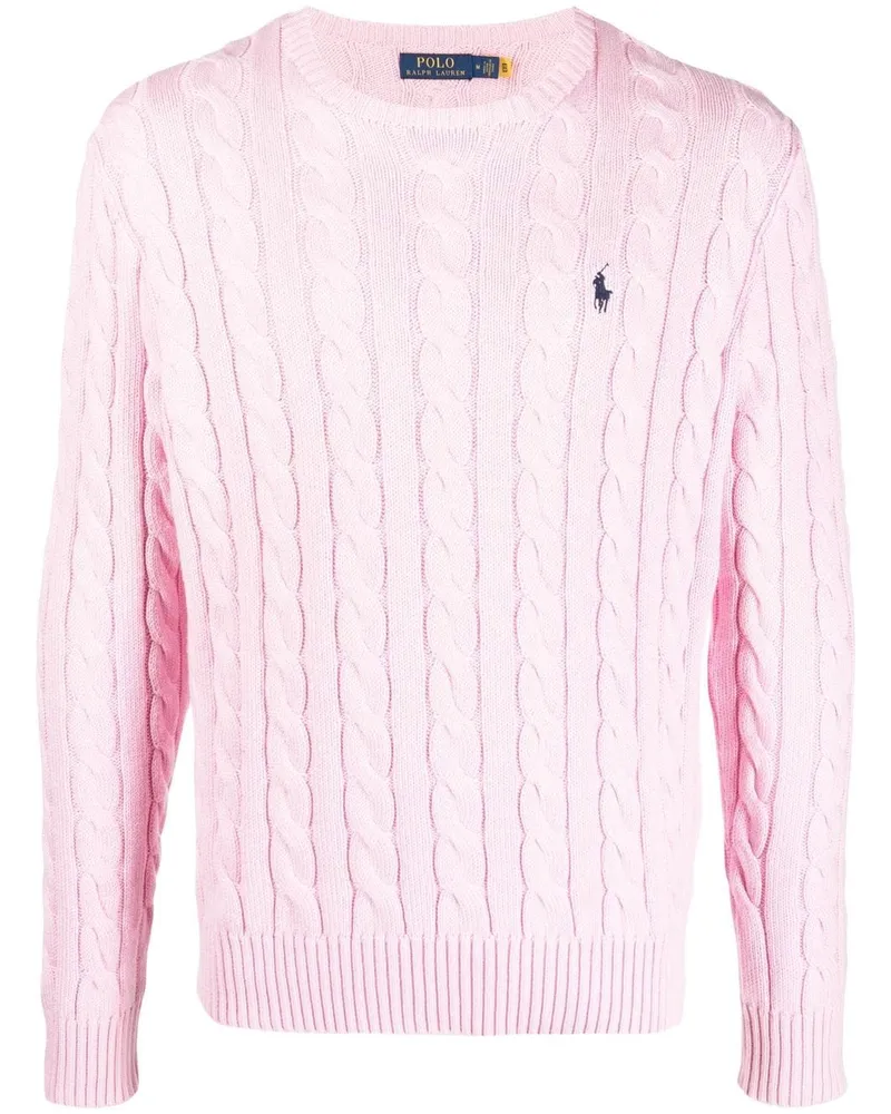 Ralph Lauren Pullover mit Zopfmuster - Rosa Rosa