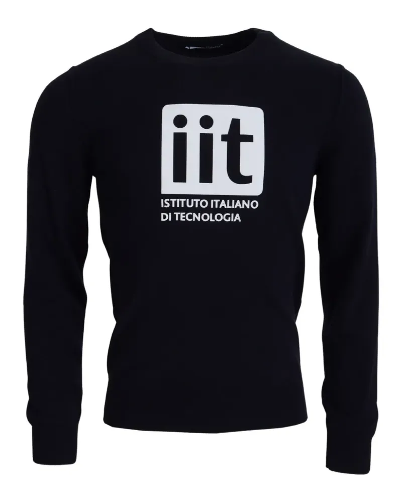 Dolce & Gabbana Pullover mit Logo-Print - Blau Blau