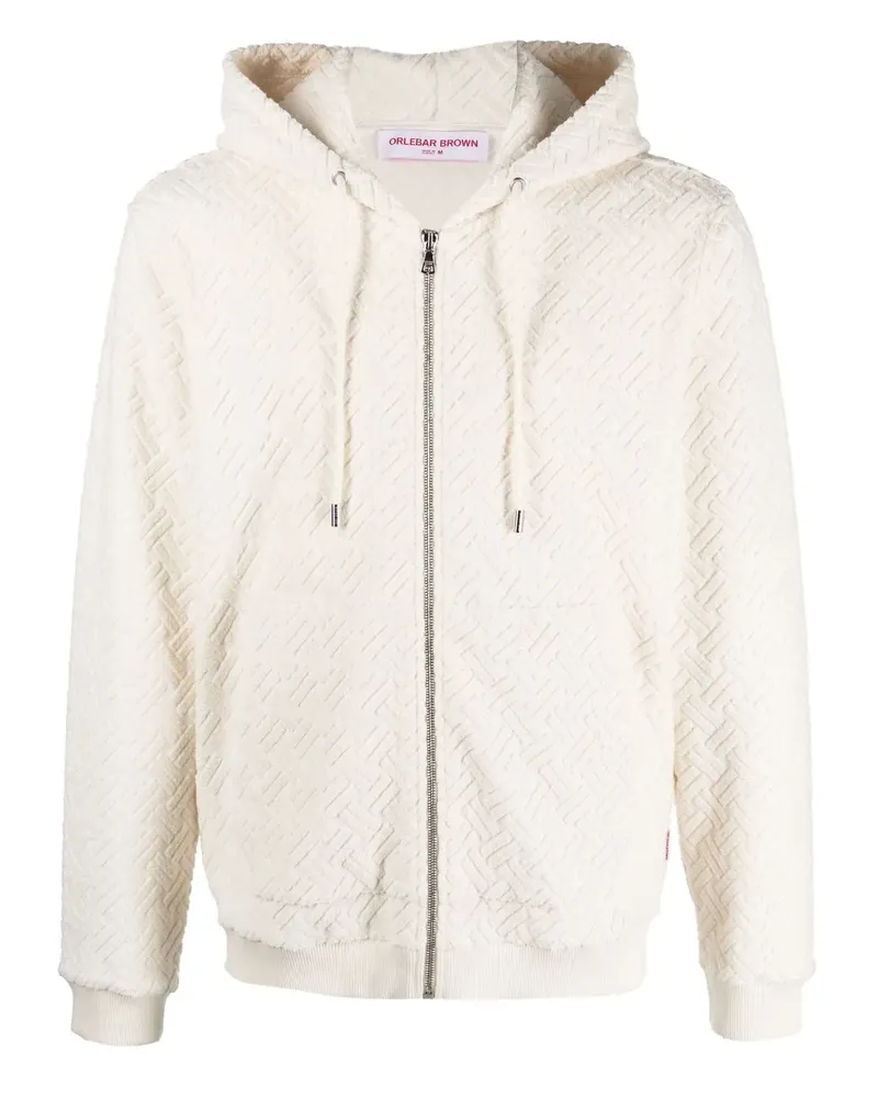 Orlebar Brown Horsley Kapuzenjacke aus Jacquard - Nude Nude