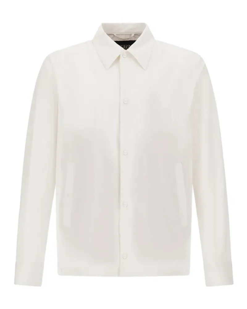 Herno Hemdjacke mit Knöpfen - Weiß Weiß