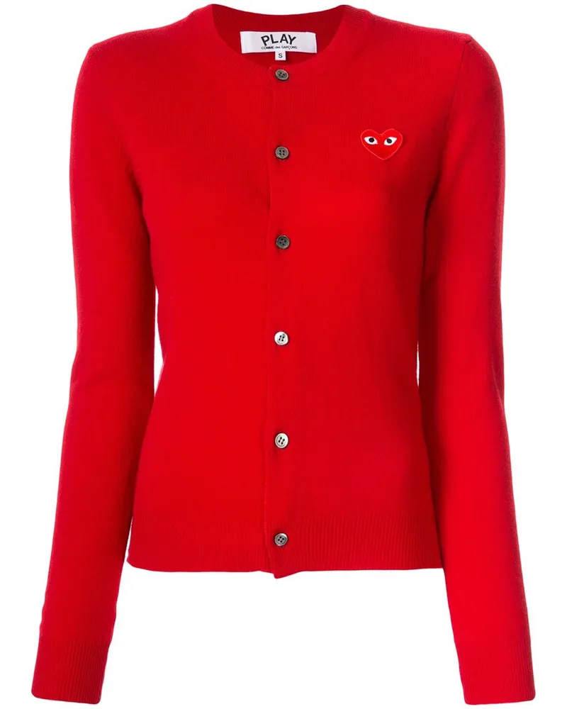 Comme des Garçons Cardigan mit Logo-Stickerei - Rot Rot