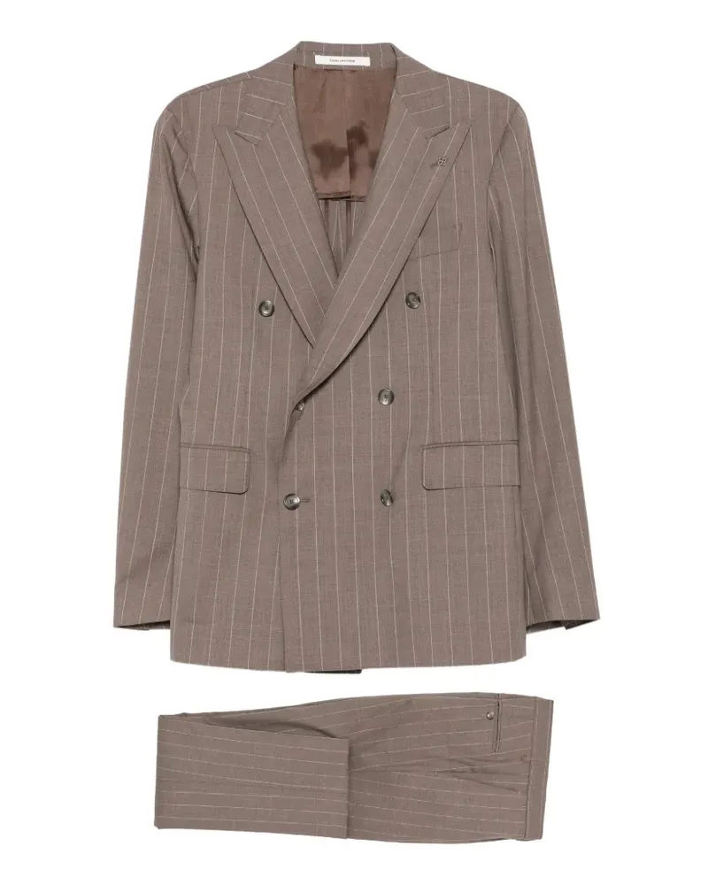 Tagliatore Doppelreihiger Anzug - Braun Braun