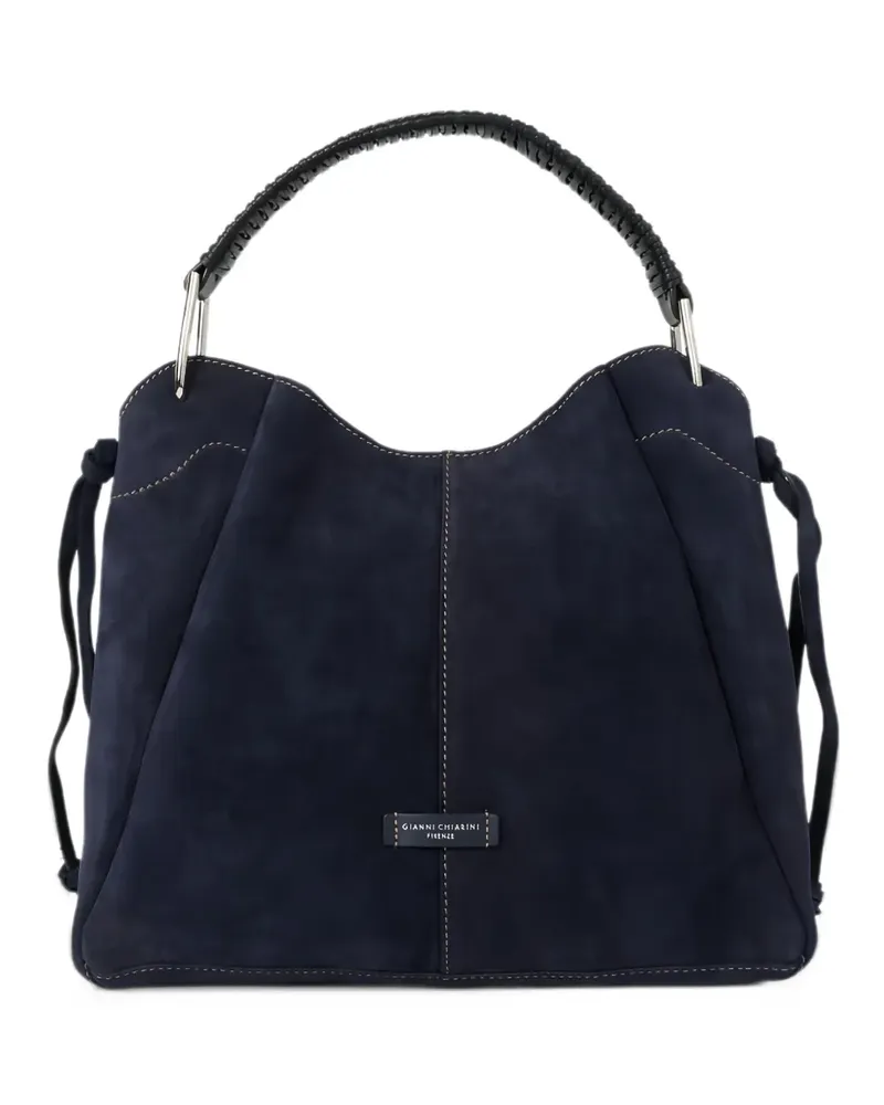 Gianni Chiarini Era braided-handle shoulder bag - Blau Blau