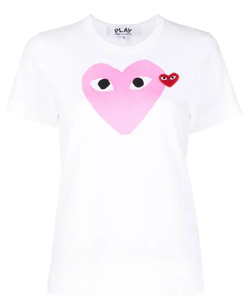 Comme des Garçons T-Shirt mit Logo - Weiß Weiß