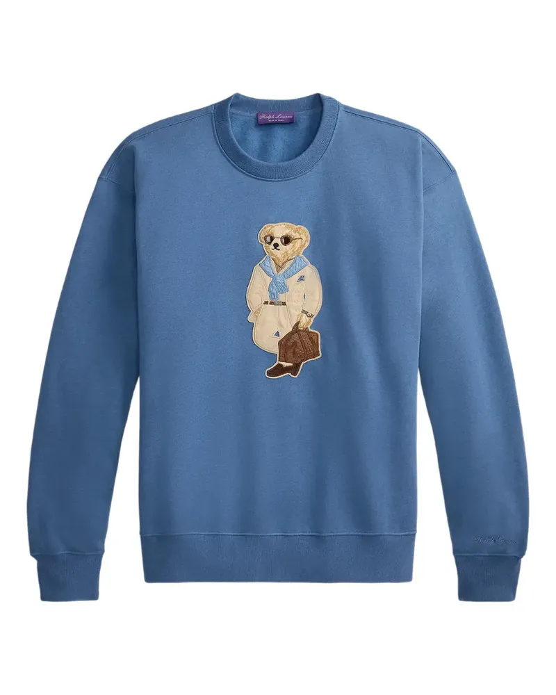 Ralph Lauren Sweatshirt mit Polo Bear - Blau Blau