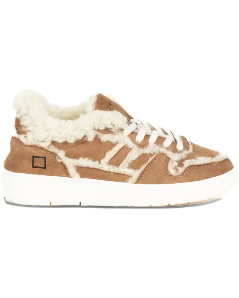 D.A.T.E. Court 2.0 shearling leather sneakers - Braun Braun