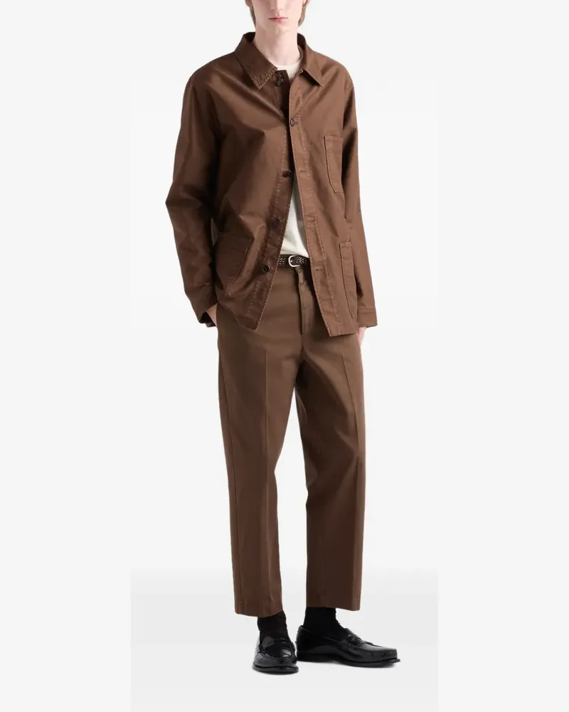 Prada Kaschmirpullover mit rundem Ausschnitt - Nude Nude