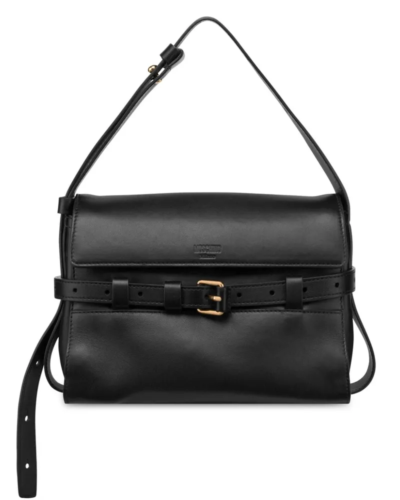 Moschino Tie Me Schultertasche - Schwarz Schwarz