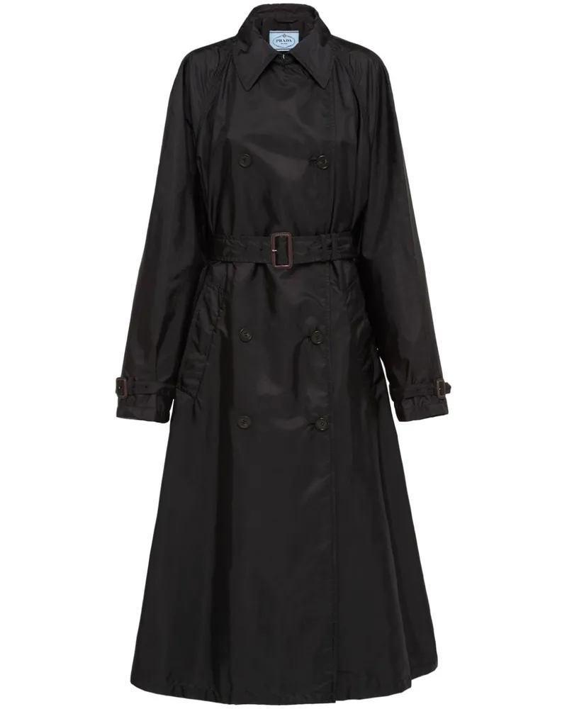 Prada Re-Nylon Trenchcoat - Schwarz Schwarz