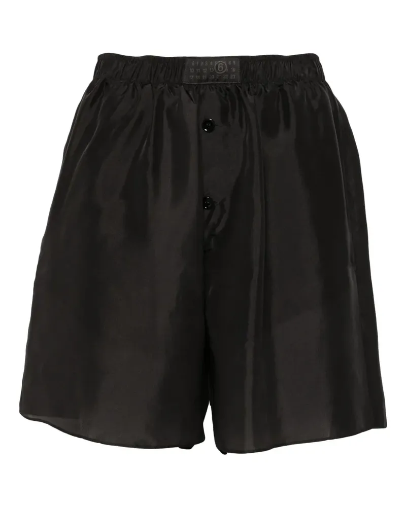 Maison Margiela Shorts aus Seide - Schwarz Schwarz