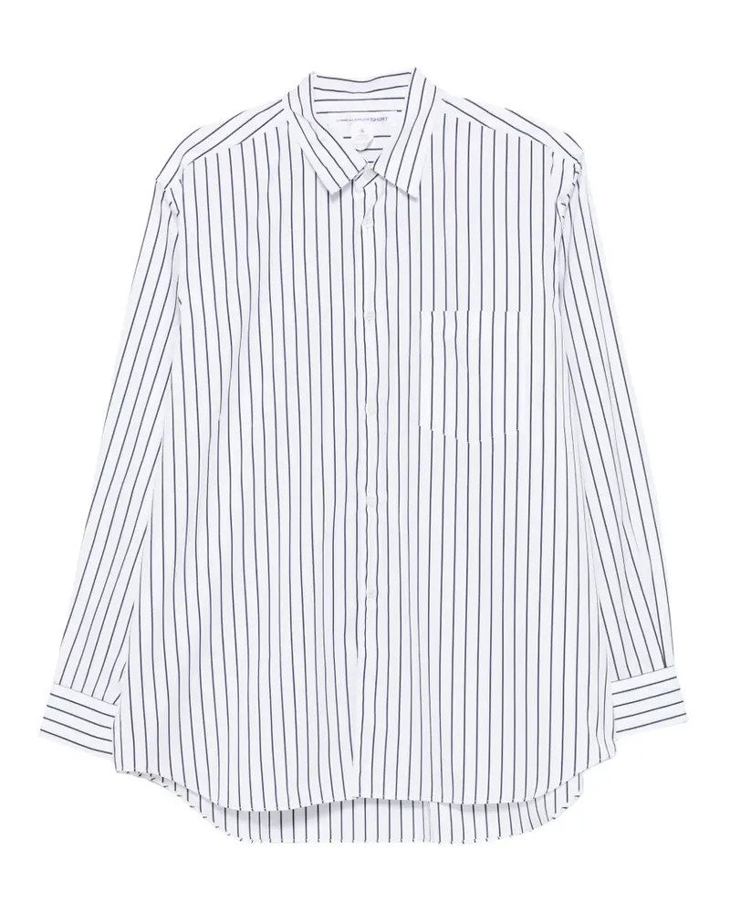 Comme des Garçons striped shirt - Weiß Weiß