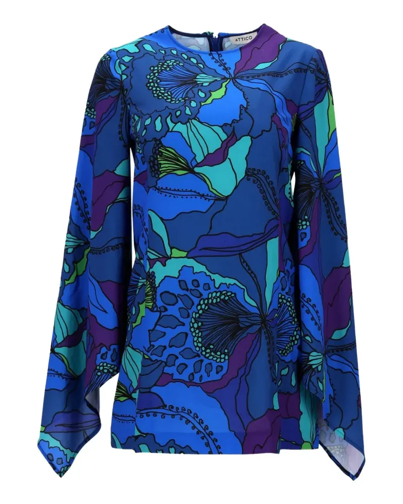 ATTICO Kleid mit Print - Blau Blau