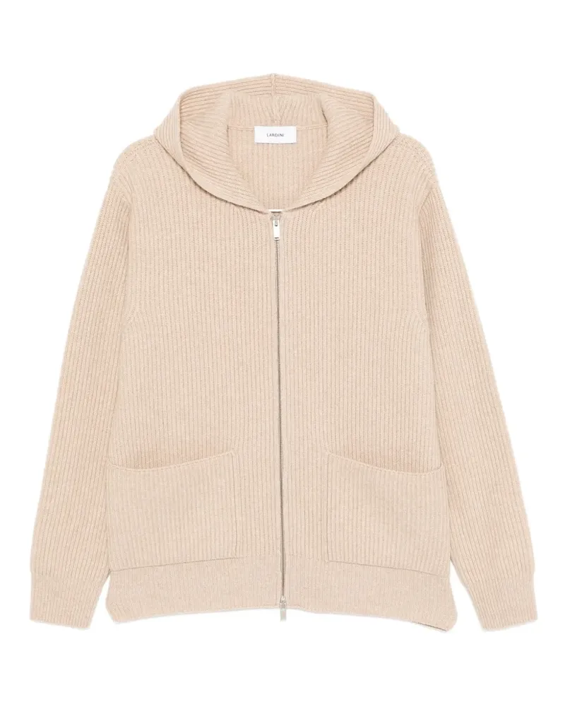 LARDINI Cardigan mit Kapuze - Nude Nude