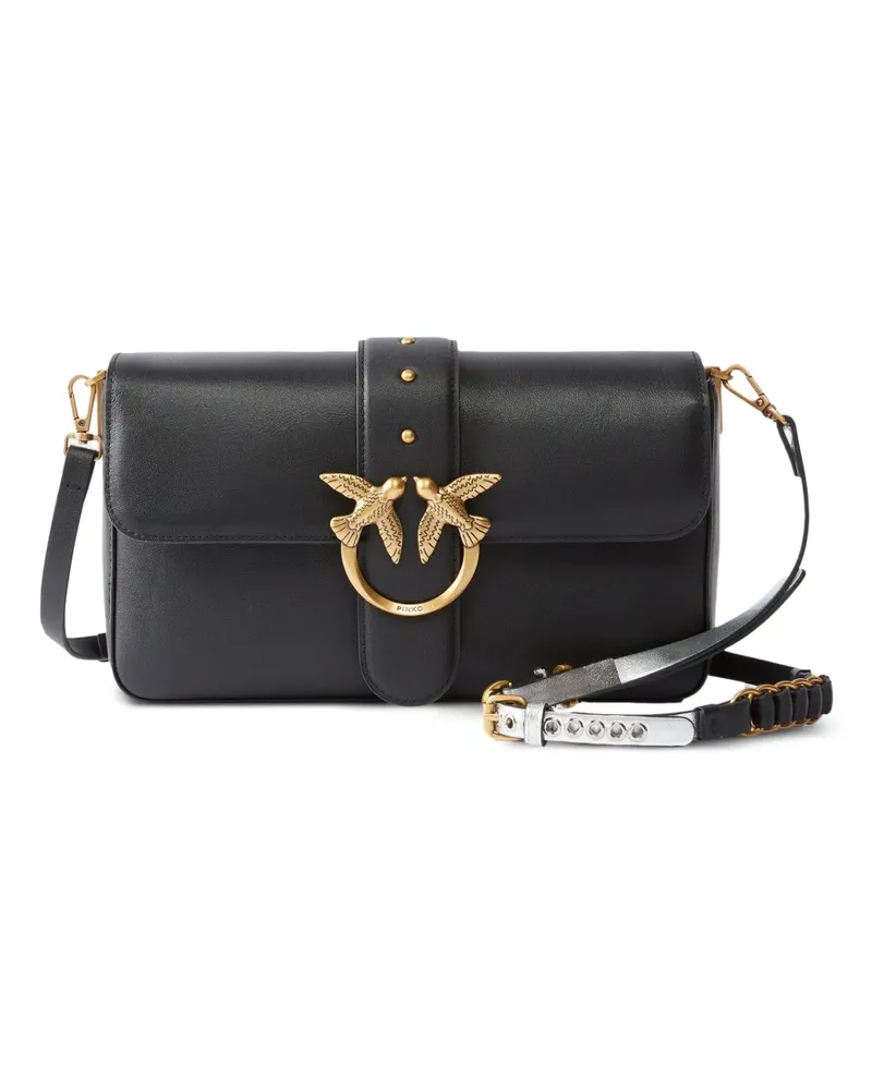 Pinko Mittelgroße Love Bag One Slouchy Umhängetasche - Schwarz Schwarz