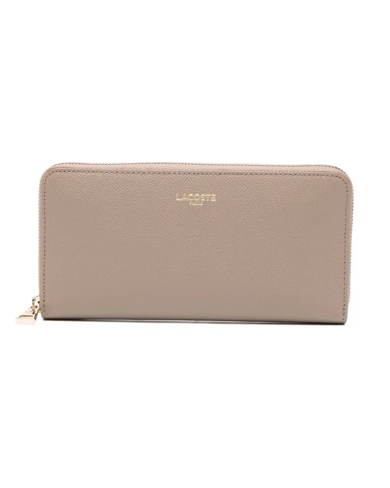 Lacoste Portemonnaie mit Logo-Print - Braun Braun
