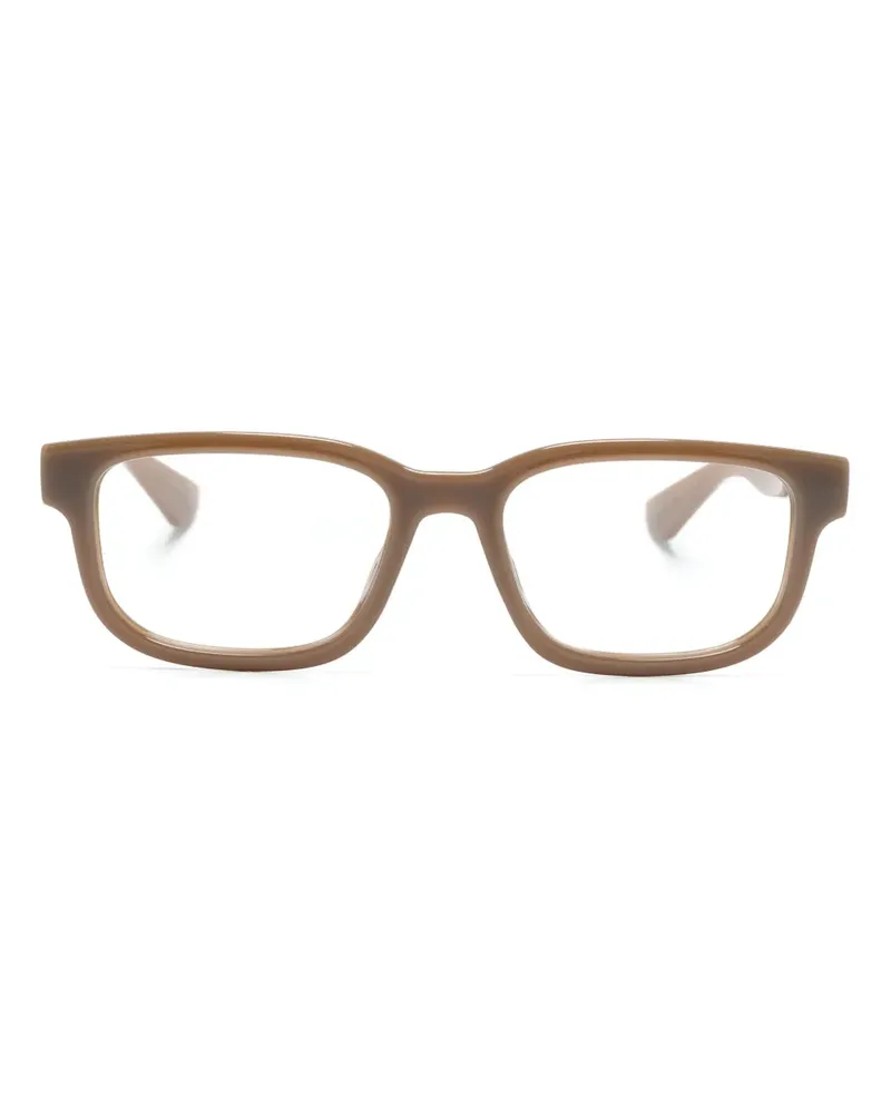 Gucci Brille mit eckigem Gestell - Braun Braun