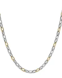 David Yurman 18kt Madison Toggle Gelbgoldhalskette Silber