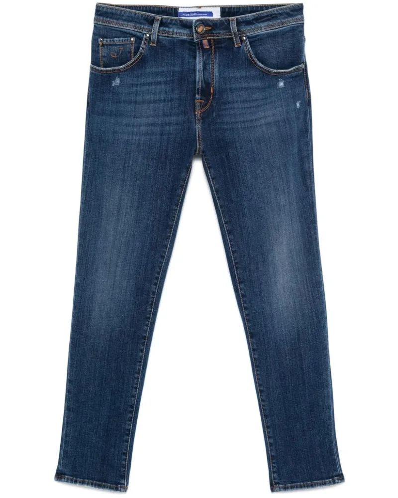 Jacob Cohën Klassische Slim-Fit-Jeans - Blau Blau