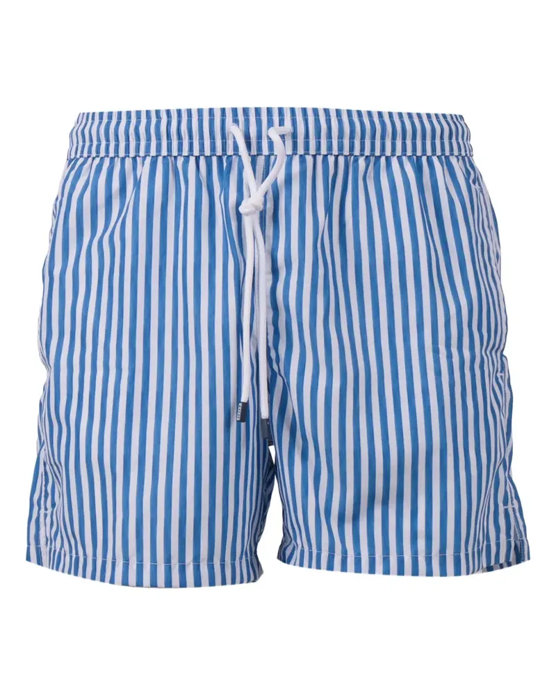 Fedeli striped-pattern swim shorts - Blau Blau