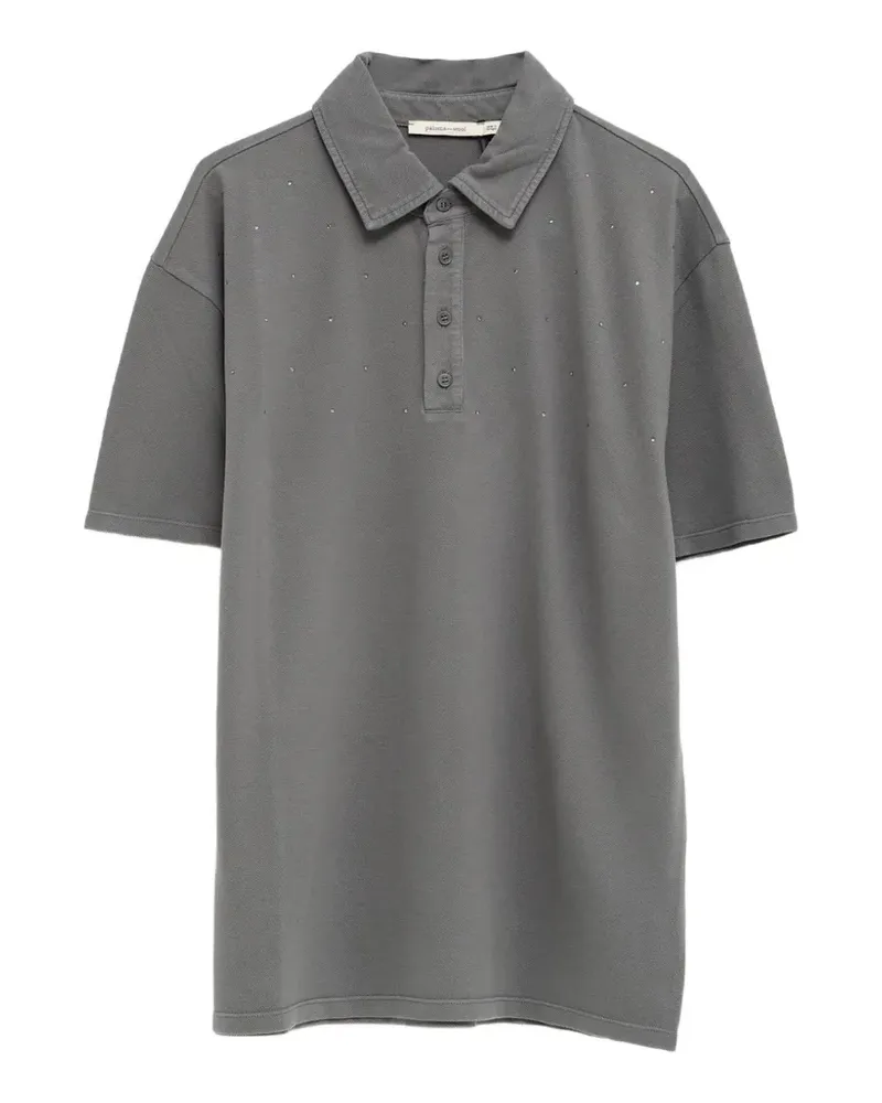 Paloma Wool crystal-embellished polo shirt - Grau Grau