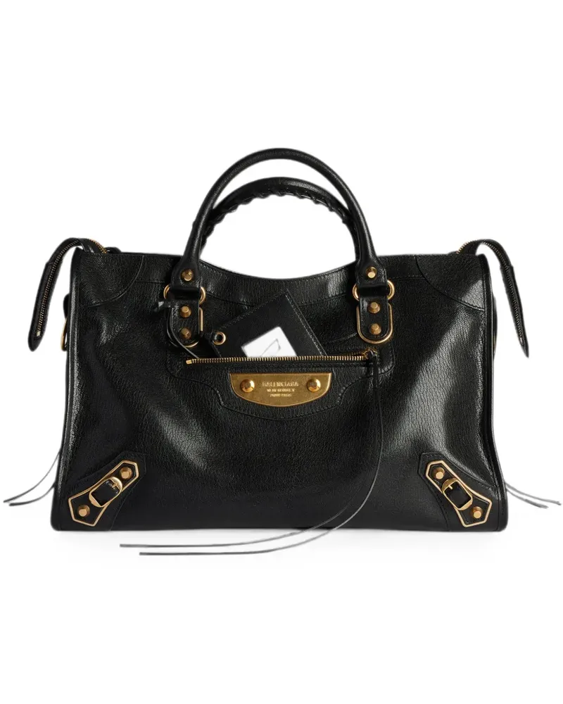 Balenciaga Le City Uptown stud-embellished leather tote bag - Schwarz Schwarz