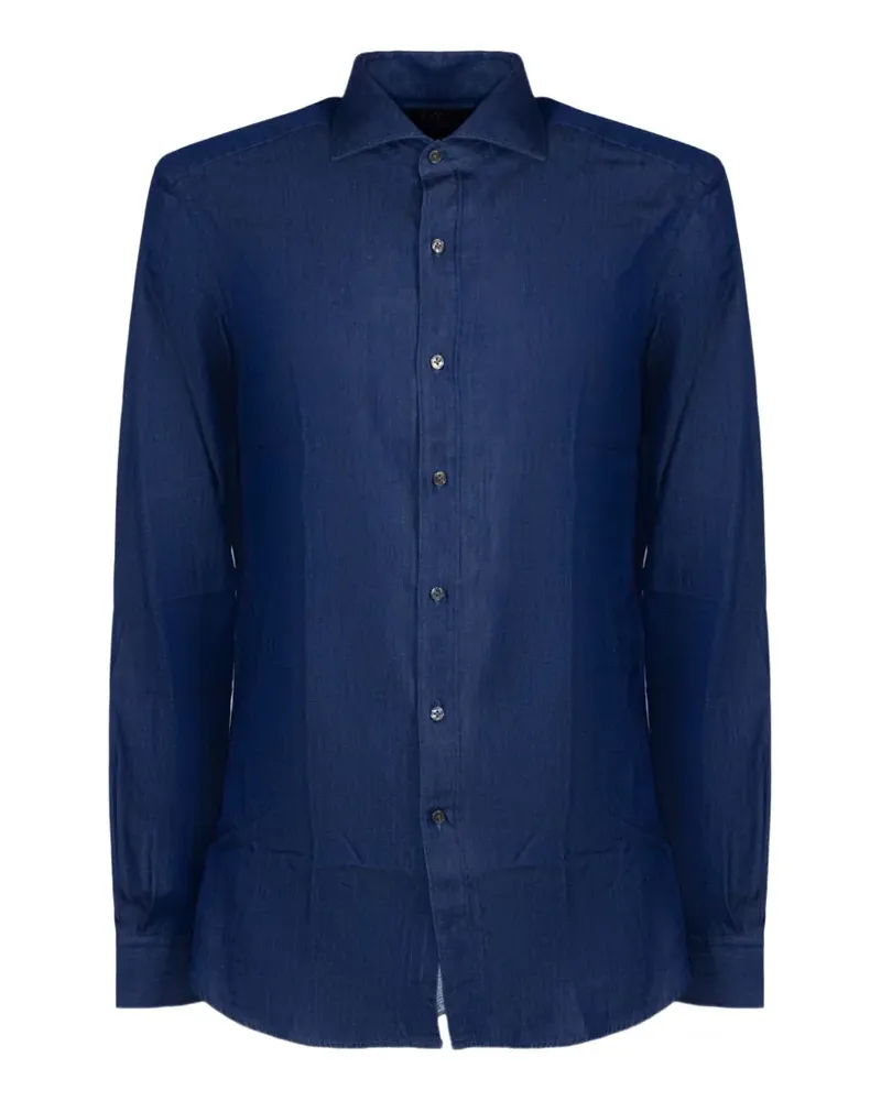 Fay buttoned denim shirt - Blau Blau
