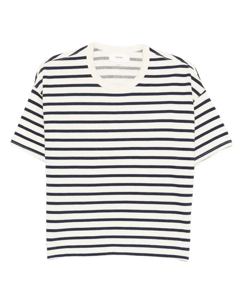 Xírena Gestreiftes Romeu T-Shirt - Weiß Weiß