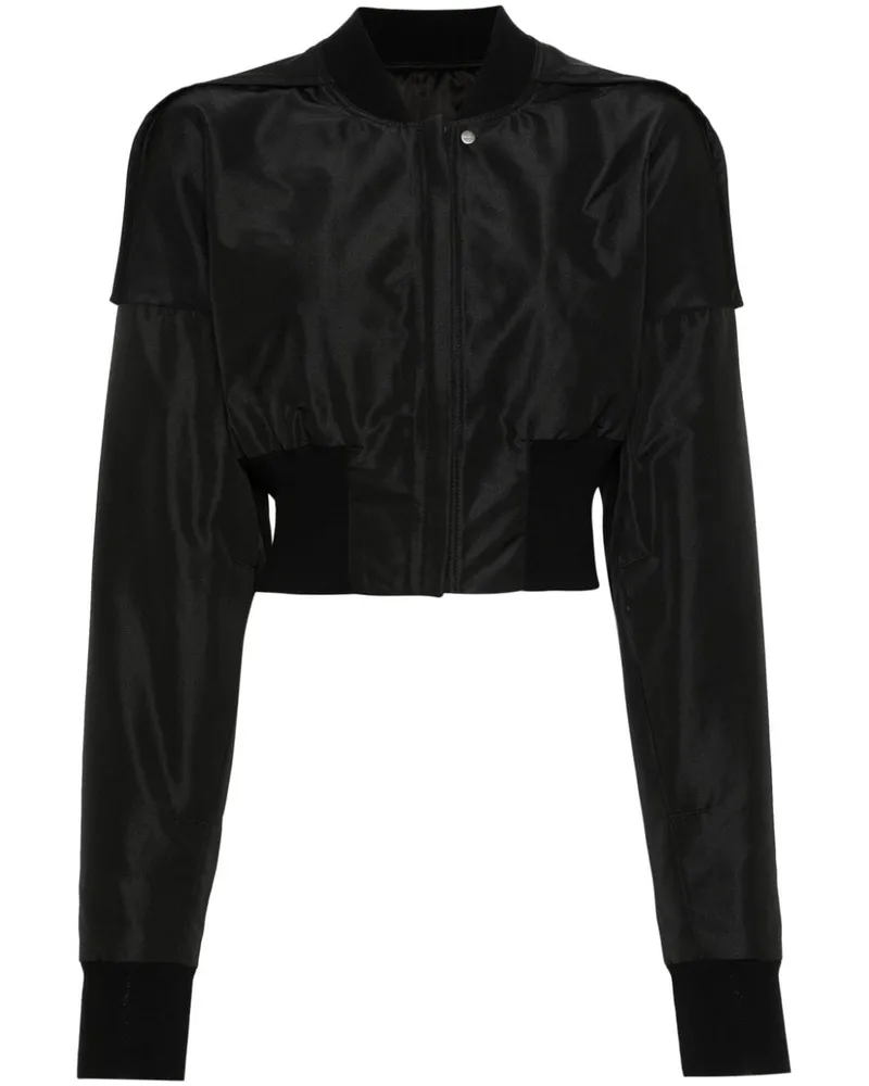 Rick Owens Collage Cropped-Bomberjacke - Schwarz Schwarz