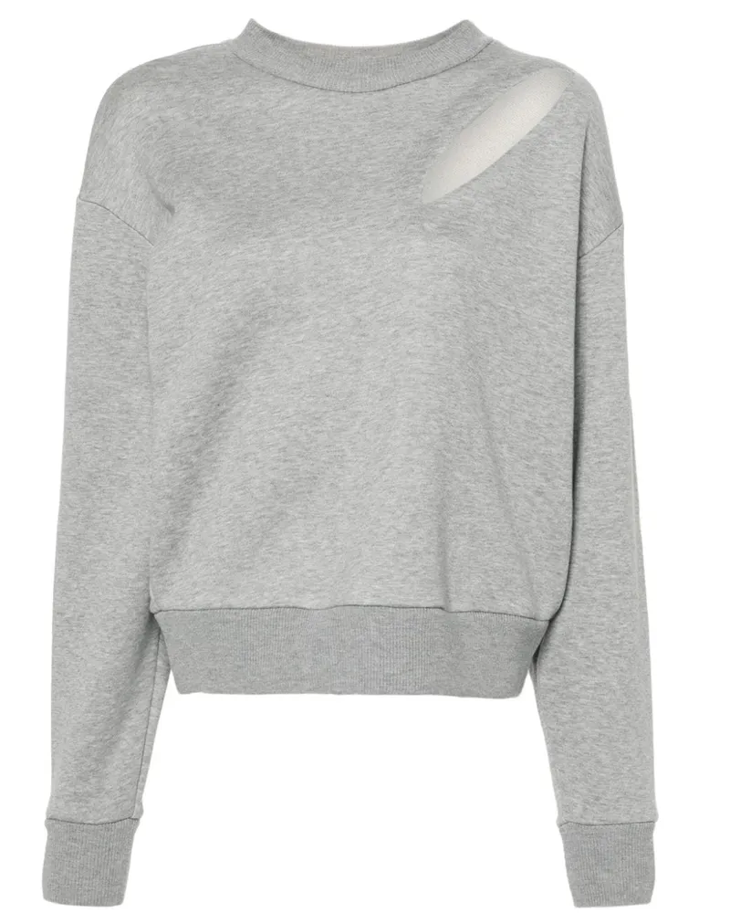 Alexander McQueen Sweatshirt mit Cut-Out - Grau Grau