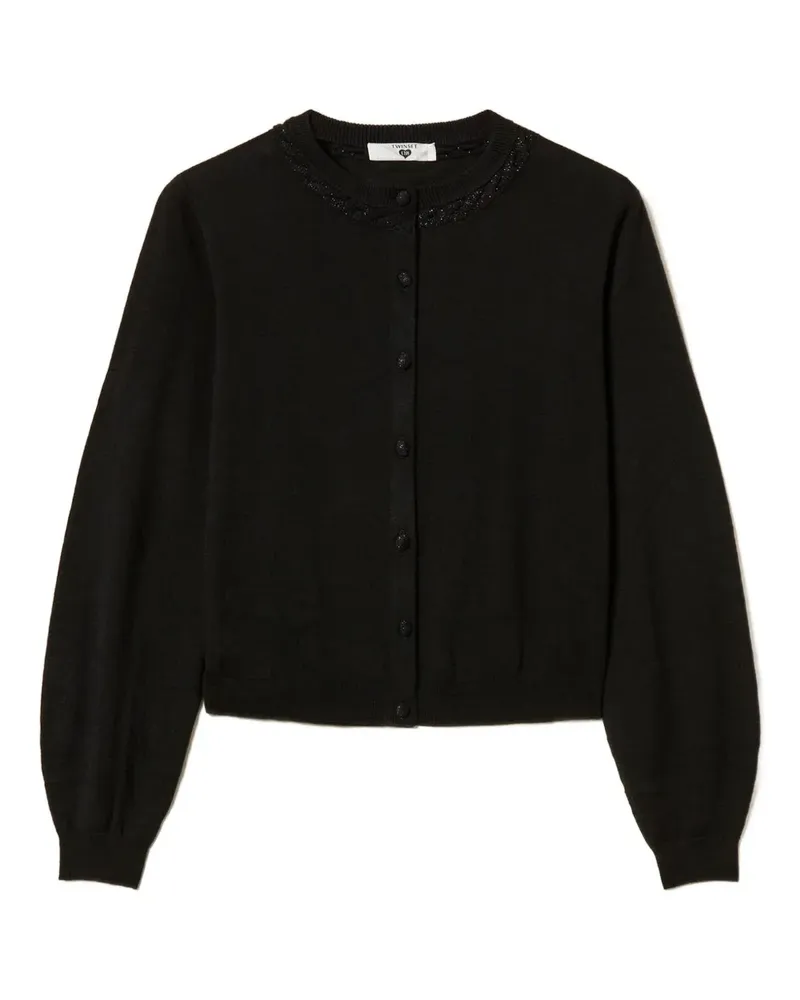 Twin-Set crew-neck cardigan - Schwarz Schwarz